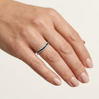 Noble Diamond Ring White Gold Diamond I worn by model - Vicenza Miami