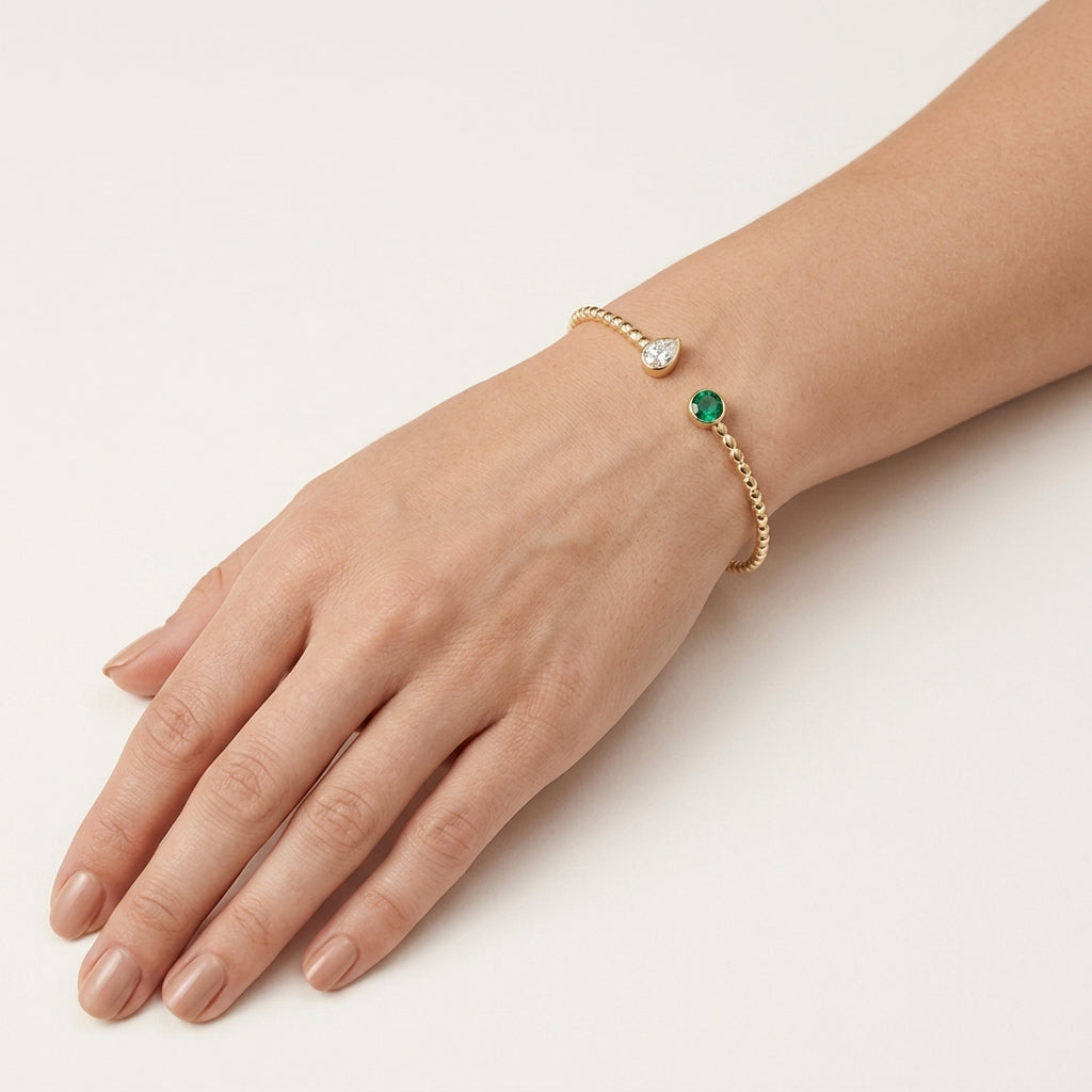 Lustrous Bracelet worn by model - Vicenza Miami
