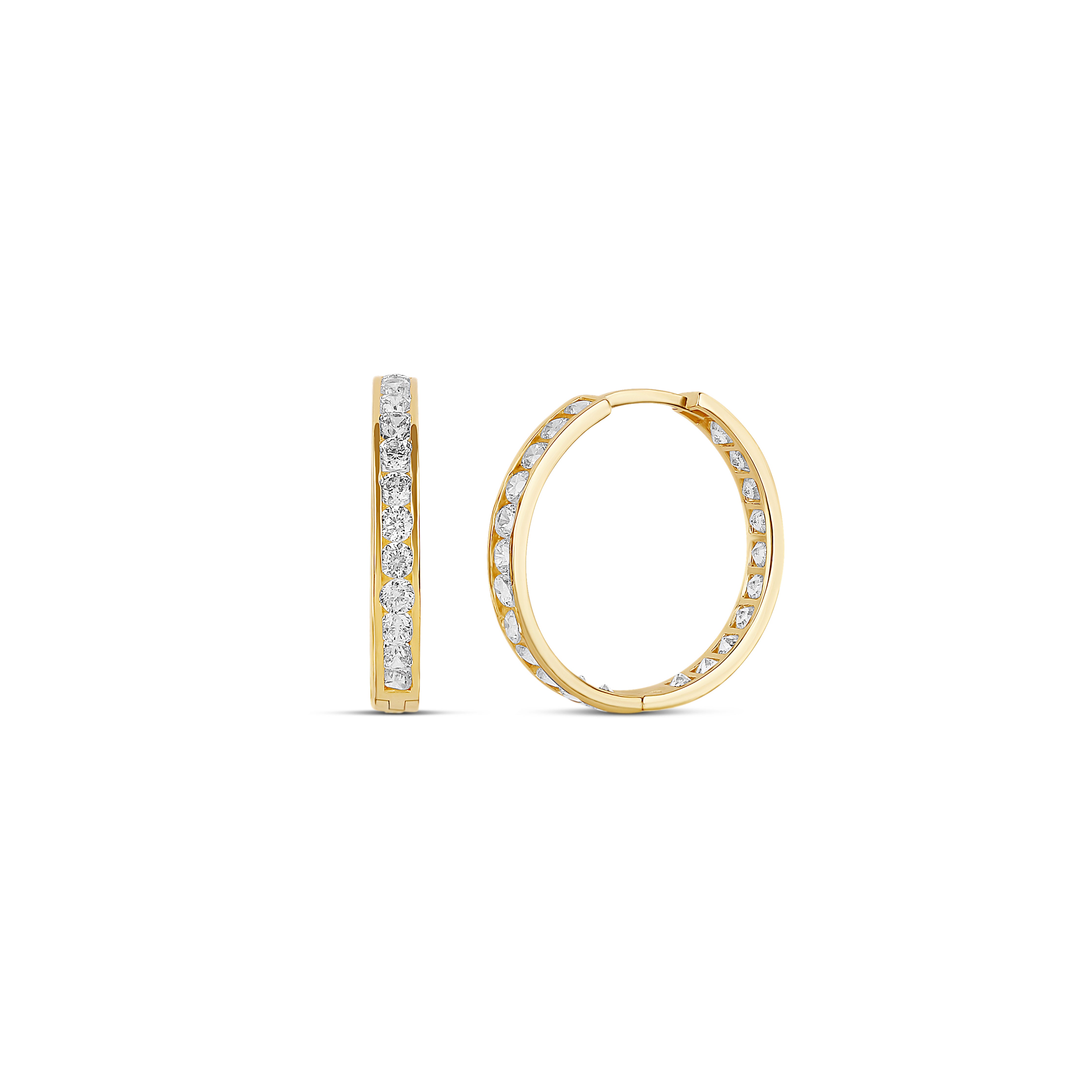 CZ Gold Huggies