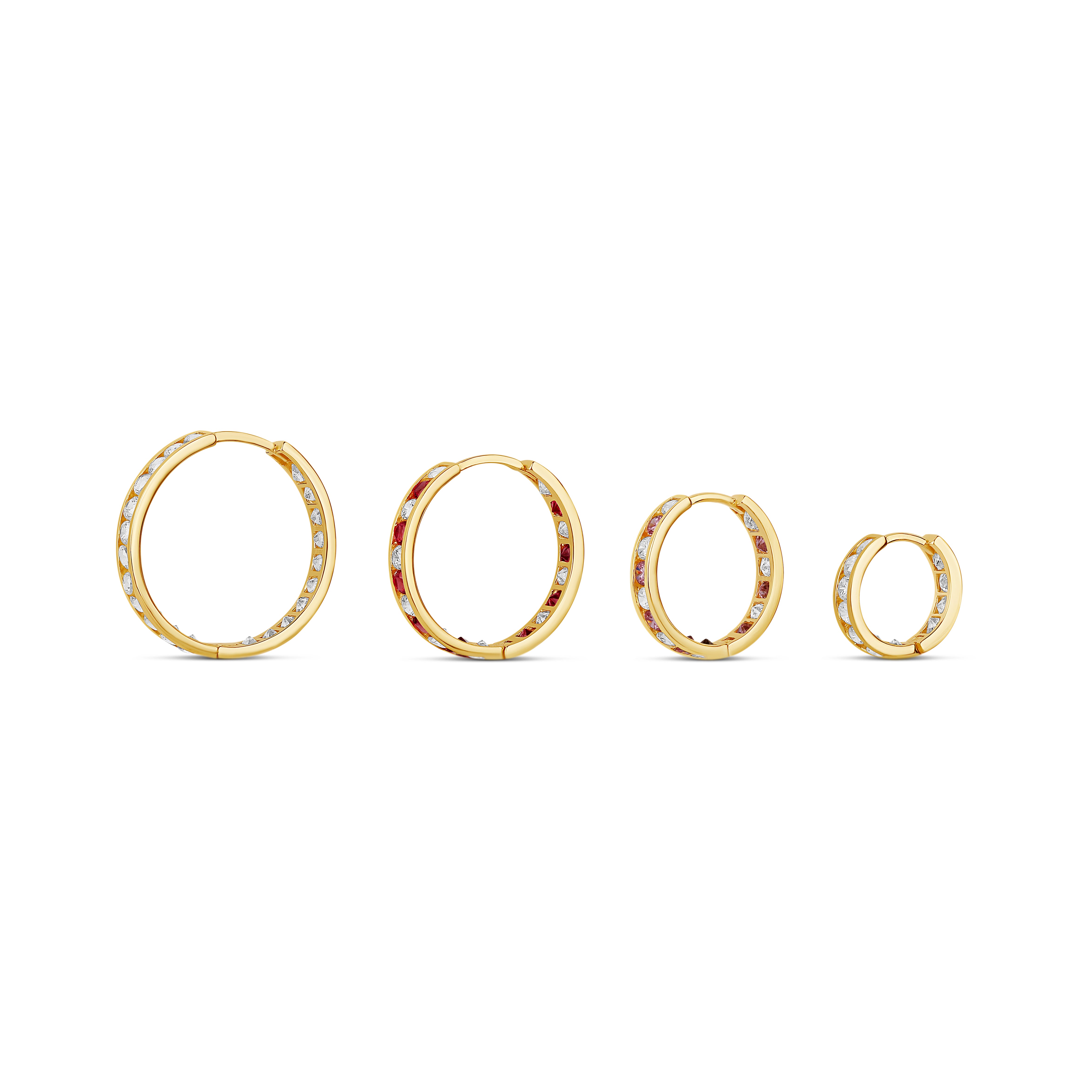 CZ Gold Huggies