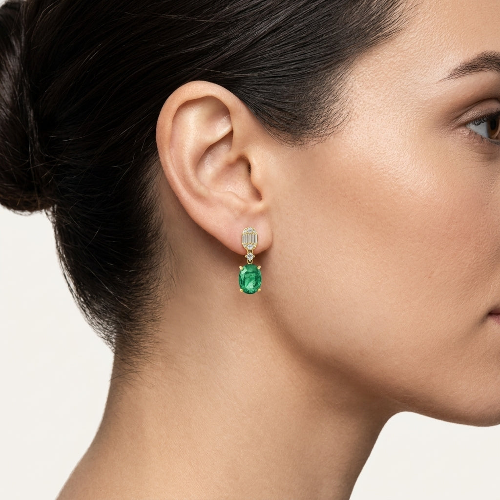 Graceful Earring worn by model - Vicenza Miami