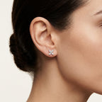 Noble Diamond Earring worn by model - Vicenza Miami
