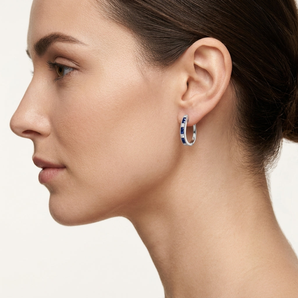 Luminous Earring worn by model - Vicenza Miami