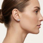 Imperial Diamond Earring Diamond III worn by model - Vicenza Miami
