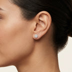 Statement Diamond Earring Diamond II worn by model - Vicenza Miami