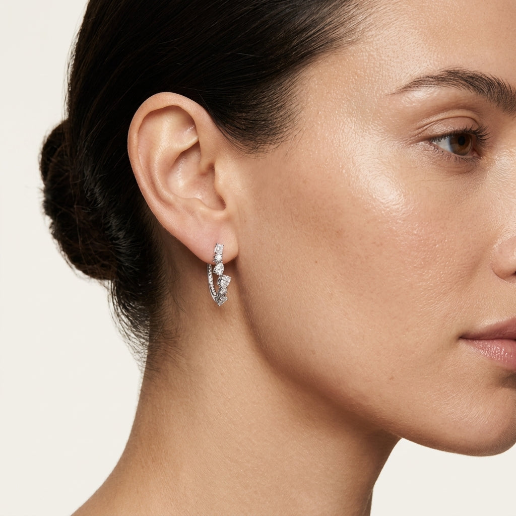 Serene Earring worn by model - Vicenza Miami